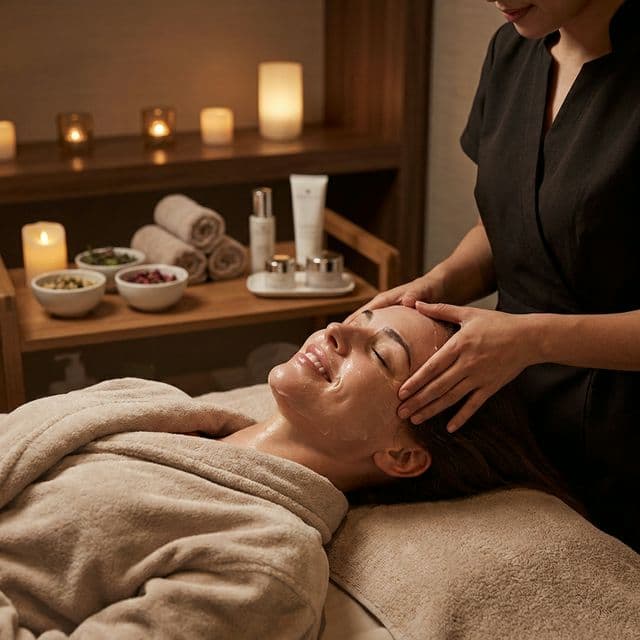 Luxury facial treatment