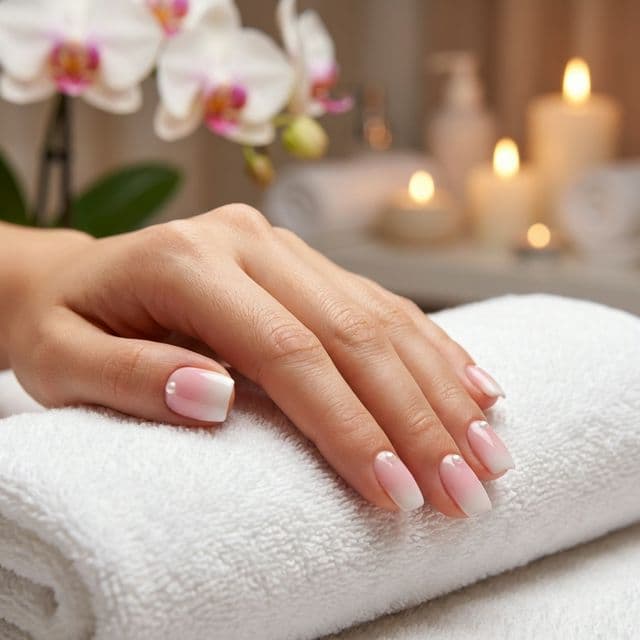 Elegant gel manicure